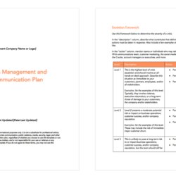 Matchless Crisis Communication Plan Examples How To Write Your Own Template