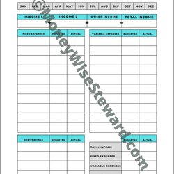 Superior Free Budget Templates That Make Budgeting Easier Steward Monthly Printable
