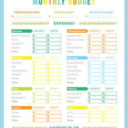 Exceptional Free Printable Budget Sheet Crush Finances