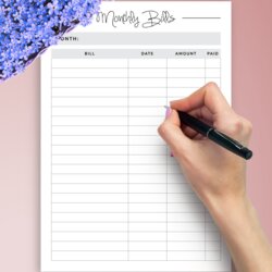 Excellent Download Printable Simple Budget Template