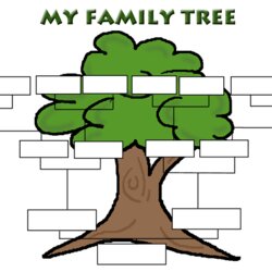 Five Generation Family Tree Template For Kids Myself And Give It