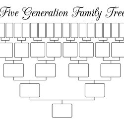The Highest Quality Free Printable Generation Family Tree Chart Templates