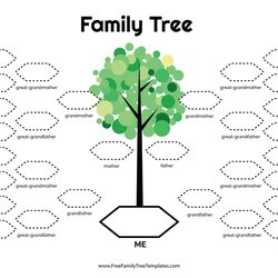 Admirable Generation Family Tree Template Free Templates Generations Printable Five Large Names Format