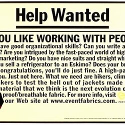Help Wanted Template Newspaper Lovely Event Sports Performance Of