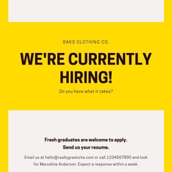 Magnificent Job Wanted Template Free Help Poster Templates Newspaper Yellow Sign Board Vacancy Announcement