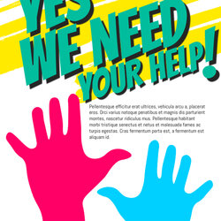 Copy Of Help Wanted Flyer Template Poster Needed Volunteers Organizations Templates Clubs Customize Posters