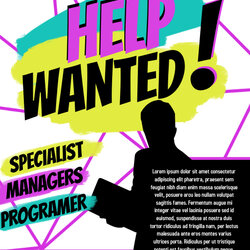 Help Wanted Template Flyer Job Fair Letter Ts