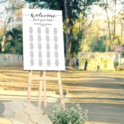 Welcome Wedding Seating Chart Template In Four Sizes Find Your Table Poster Printable Reception Sign