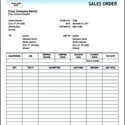 Terrific Order Form Template Excel Printable Documents Resume