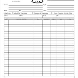 Great Order Form Sample Excel That Had Gone Way Too Blank Template With Images