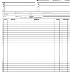 Sample Order Form Template Blank Forms Printable Excel Templates Business Spreadsheet Inventory Sheet Stock