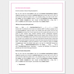Out Of This World Book Outline Template Samples Examples And Formats Nonfiction Sample