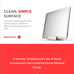 Smashing Best Outlook Email Templates Free Premium Template Clean Business Cross Red