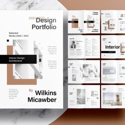 High Quality Interior Design Portfolio Front Page Template Featured Image