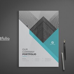 Company Portfolio Brochure Templates Creative Market Examples Template Simple Example Vector Now