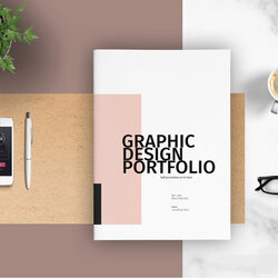 Superior Graphic Design Portfolio Template On Yellow Images Creative Store Templates Cover Brochure Full