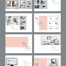 Superlative Graphic Design Portfolio Template Brochure Templates Creative Market Layout Architecture Cover