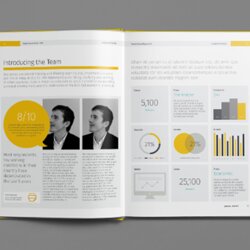 Sublime Annual Report Template On Newsletter Design Brochure