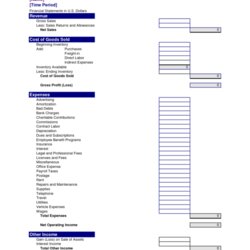 High Quality Free Excel Income Statement Template