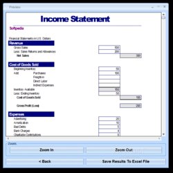 Very Good Excel Income Statement Template Software Download Format Runs Windows