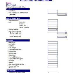 Worthy Excel Income Statement Free Documents Download Template Blank Templates Business Format Monthly Mini
