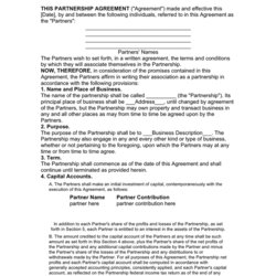Preeminent Limited Partnership Agreement Download Free Documents For Word Of