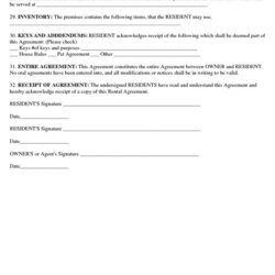Download Free Basic Rental Agreement Or Residential Lease Printable