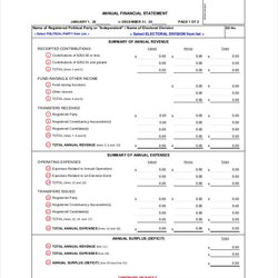 Sublime Financial Statement Templates Free Word Excel Formats Template Statements Annual Examples Samples