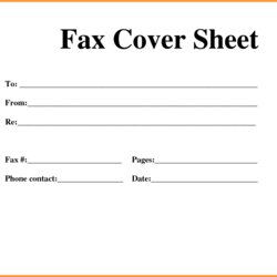 The Highest Quality Standard Fax Cover Sheet Printable Template In Word Templates Blank Microsoft Fill Excel