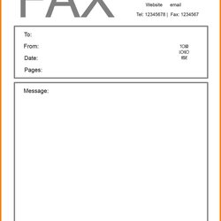 Free Fax Cover Sheet Example Template Examples Confidential Efforts Obviously Images