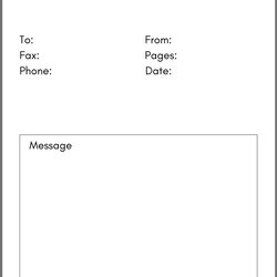 Superior Printable Blank Fax Cover Sheet Template June