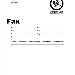 Superlative Free Printable Fax Cover Sheet Word Template