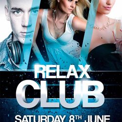 Superlative Free Club Flyer Templates Designs Premium Party Relax Template