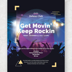 Club Flyer Examples Format Template Sample Flyers Designs Word
