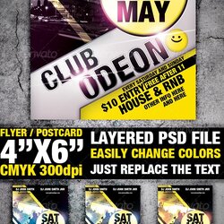 Exceptional Club Flyer Template Print Templates Auto