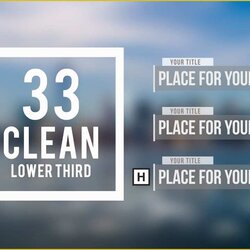 Capital Lower Third After Effects Template Free Download Of Adobe Clean