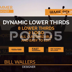 Outstanding After Effects Lower Third Templates Thirds Width