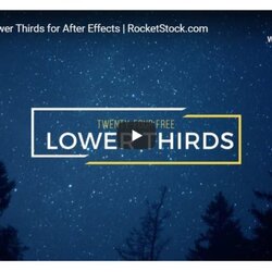 Matchless Best Free After Effects Lower Thirds Templates Theme Junkie
