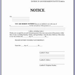 Squatter Eviction Notice Template Alberta Free