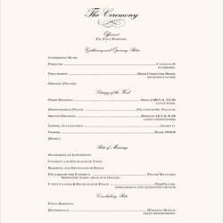 Exceptional Picture Of Wedding Reception Format Program Template Wording