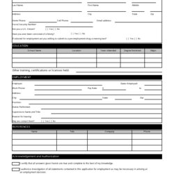 Preeminent Employment Application Form Black And White Fill Out Sign Online Template Big