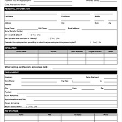 Matchless Application Template Word Form Employment Job Business Templates