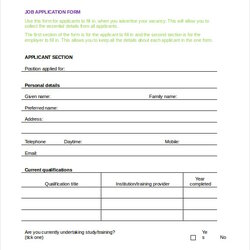 Very Good Employment Application Templates Free Word Documents Download Form Template Document Job