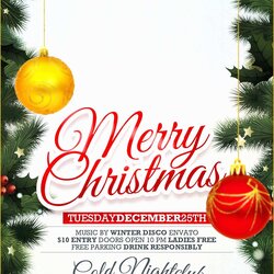 Admirable Free Printable Christmas Flyers Templates Of Flyer Party Holiday Invitations Template Invitation