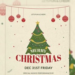 Christmas Flyer Templates Free Illustrator Doc Format Template Blank Download
