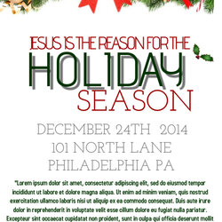 Superior Holiday Flyer Template Ts