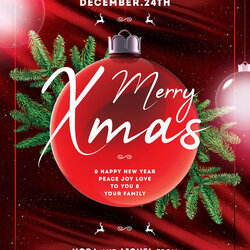 Preeminent Christmas Eve Free Flyer Templates Freebies Layouts Editable Template