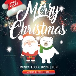 Splendid Editable Christmas Flyer Template Easy To Use And Customize Flyers Fit