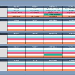 Worthy Social Media Posting Schedule Template Best Of Templates