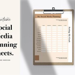 Marvelous Social Media Planning Sheets In